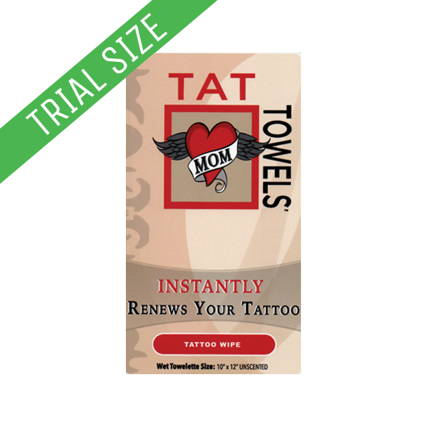 Tat Towels™ Moisturizing Tattoo Wipes: Trial Size (1ct)