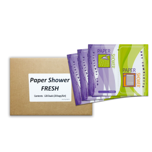 Paper Shower® Fresh: Wet & Dry Wipe - Case (120ct)