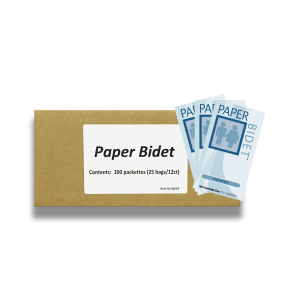 Paper Bidet Flushable Wipes™: Individual Packs - Case (300ct)