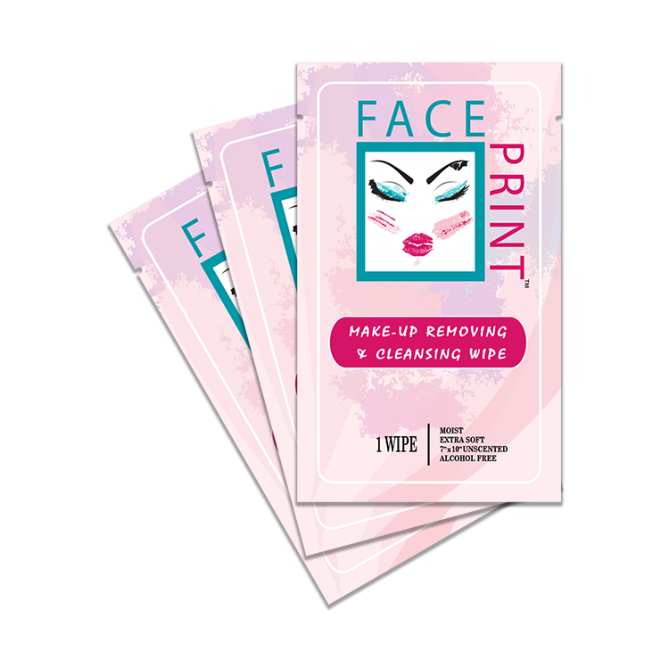 Face Print Makeup Removing Wipes™: Individual Packs (200ct)