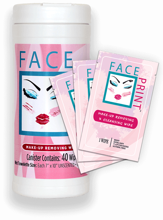 Face Print Makeup Removal Wipes